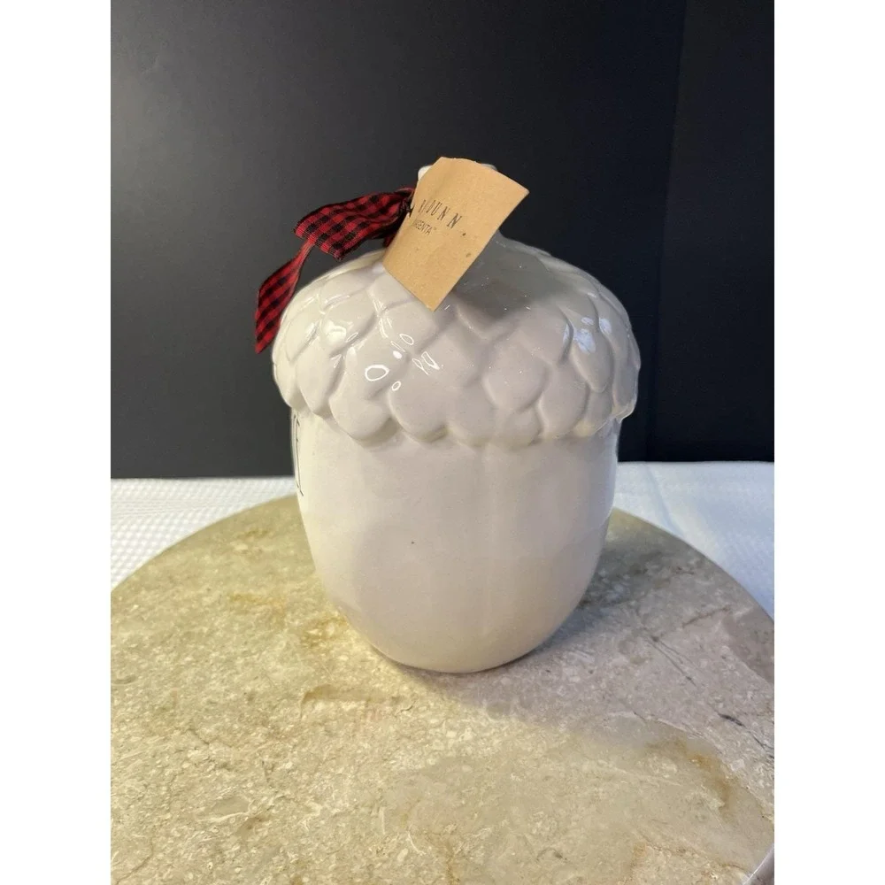 Rae Dunn Holiday Peace Acorn Birdhouse Christma Decor  7.5